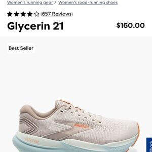 Womens Brooks Glycerin 21 size 10